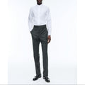 Pantaloni Slim Fit In Flanella Di Lana - Verde