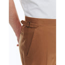 Pantalón slim fit de franela de lana - Marrón