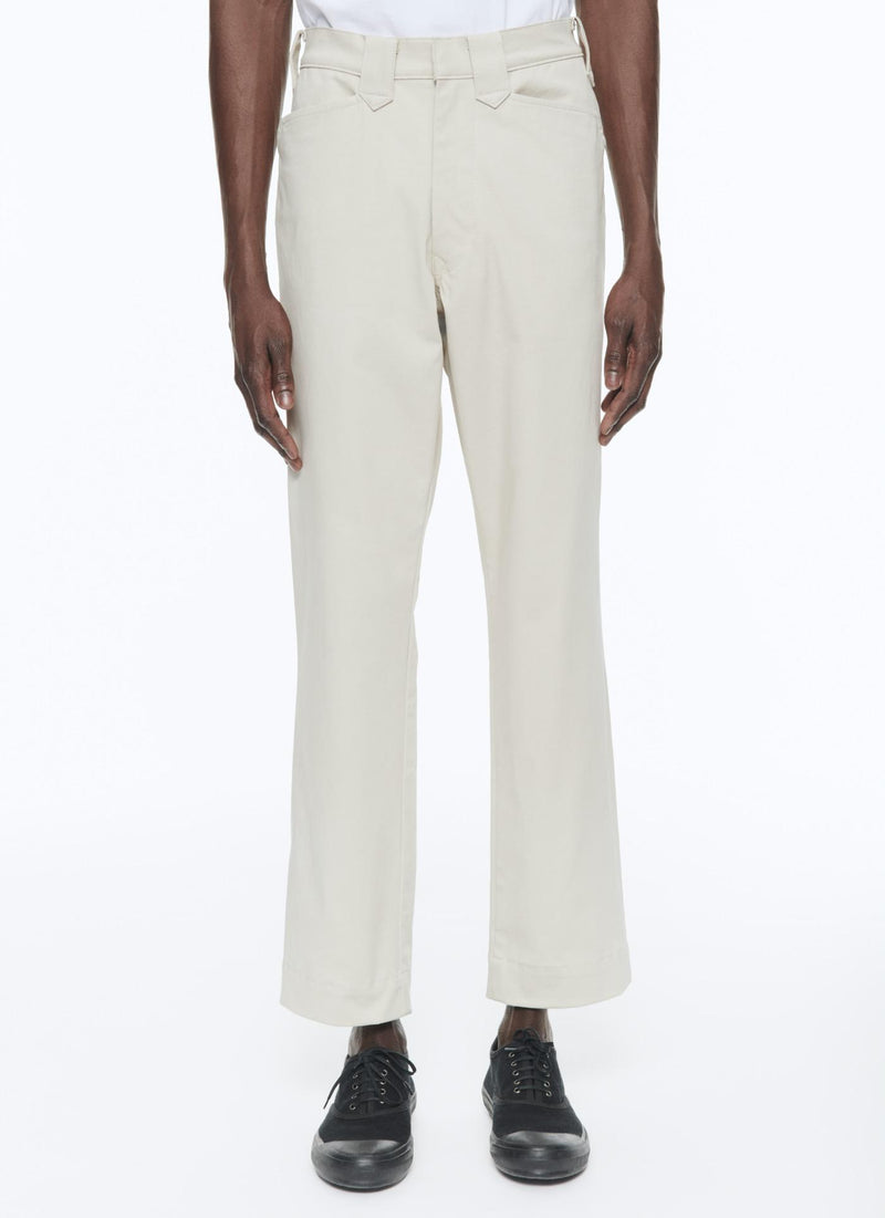 Fursac - Pantalon En Satin De Coton Beige