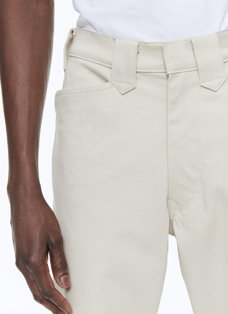 Fursac - Pantalon En Satin De Coton Beige