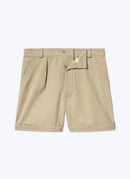 Fursac - Beige Cotton Canvas Bermuda Shorts