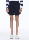 Fursac - Bermuda En Toile De Coton - Bleu Marine - Homme
