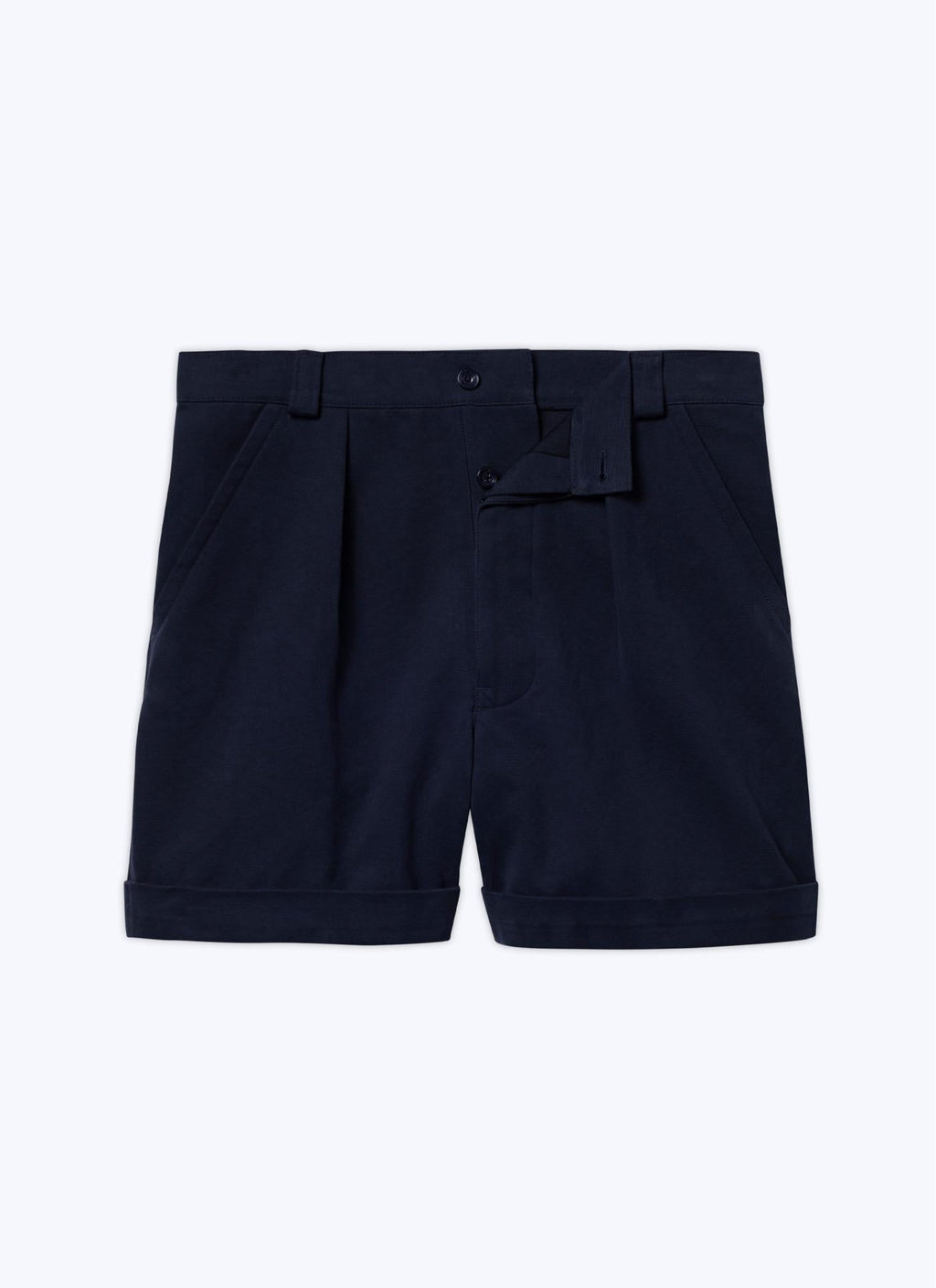 Fursac - Bermuda En Toile De Coton - Bleu Marine - Homme