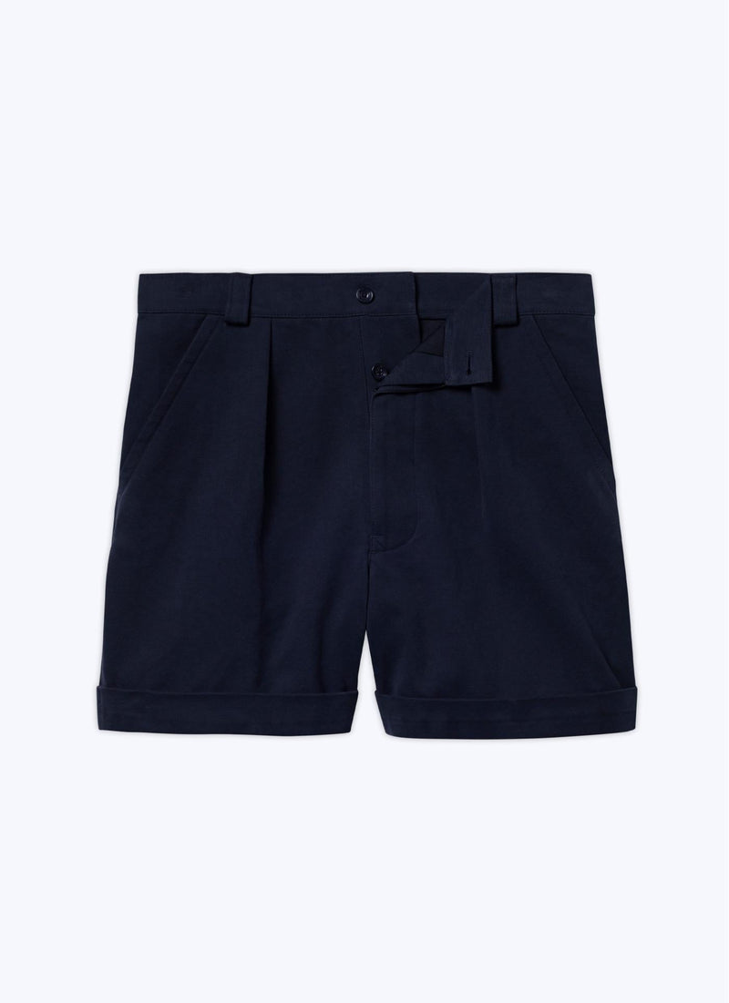 Fursac - Bermudas de lona de algodón - Azul marino - Hombre