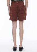 Fursac - Bermudas de lona de algodón - Marrón - Hombre