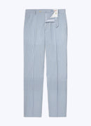 Fursac - Pantalón De Seersucker De Lana A Rayas - Zafiro - Hombre