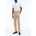 Pantalón slim fit de terciopelo - Beige
