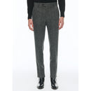 Pantalón slim fit de tweed de lana virgen - Gris
