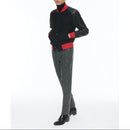 Pantalon Ajusté En Tweed De Laine Vierge - Gris