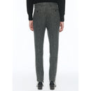 Pantalon Ajusté En Tweed De Laine Vierge - Gris