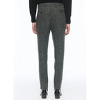 Pantalón slim fit de tweed de lana virgen - Gris