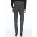 Pantalón slim fit de tweed de lana virgen - Gris