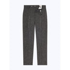 Pantalón slim fit de tweed de lana virgen - Gris