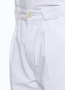 Fursac - Trousers Blanc In Cotton Gabardine