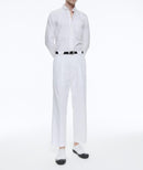 Fursac - Trousers Blanc In Cotton Gabardine