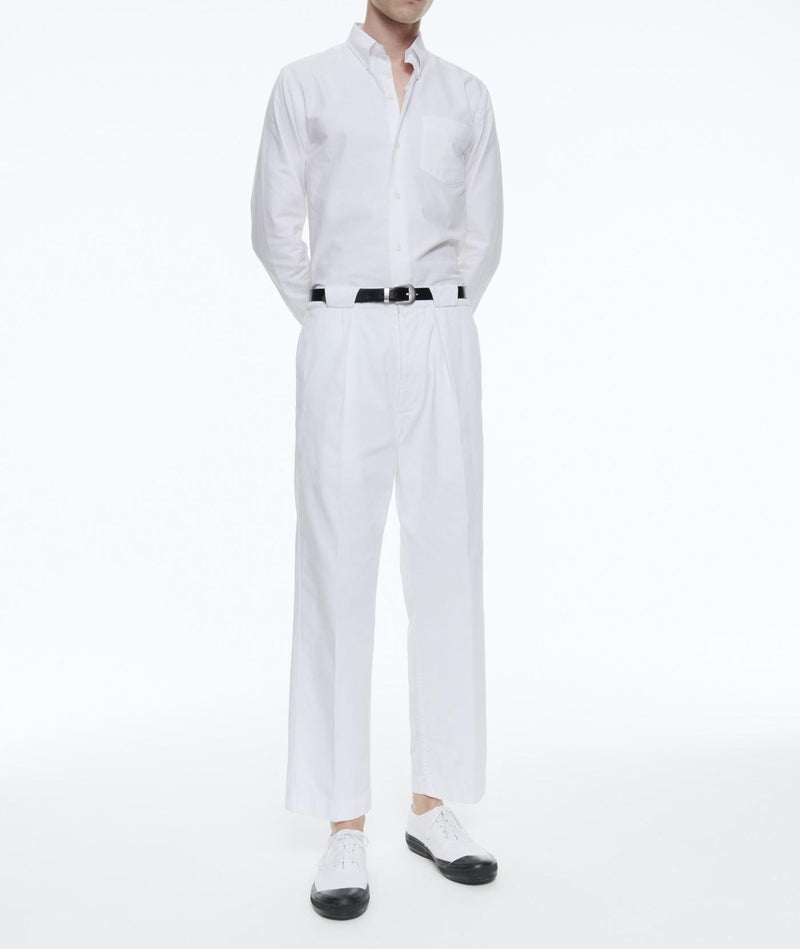 Fursac - Trousers Blanc In Cotton Gabardine