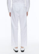 Fursac - Trousers Blanc In Cotton Gabardine