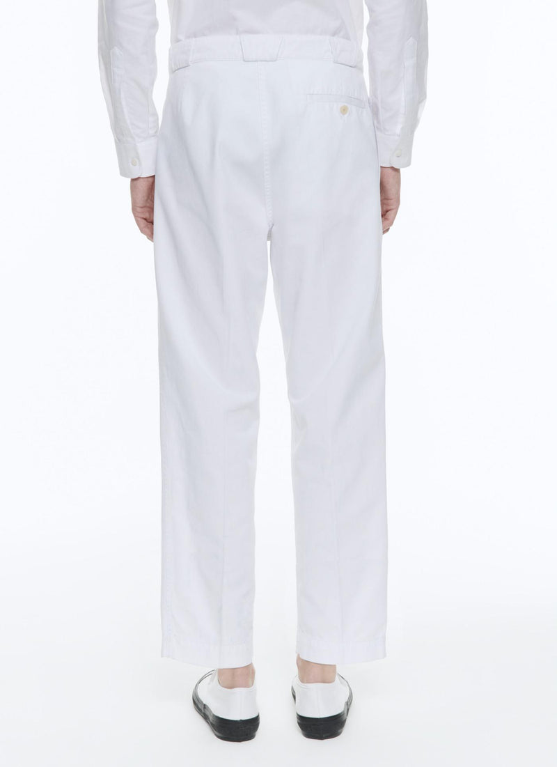 Fursac - Trousers Blanc In Cotton Gabardine