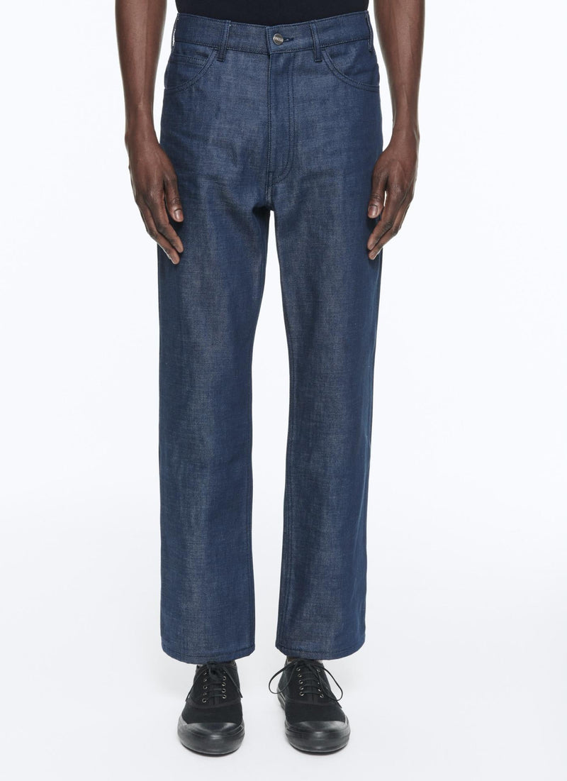 Fursac - Pantalón Acampanado De Lona De Algodón Denim - Indigo - Hombre