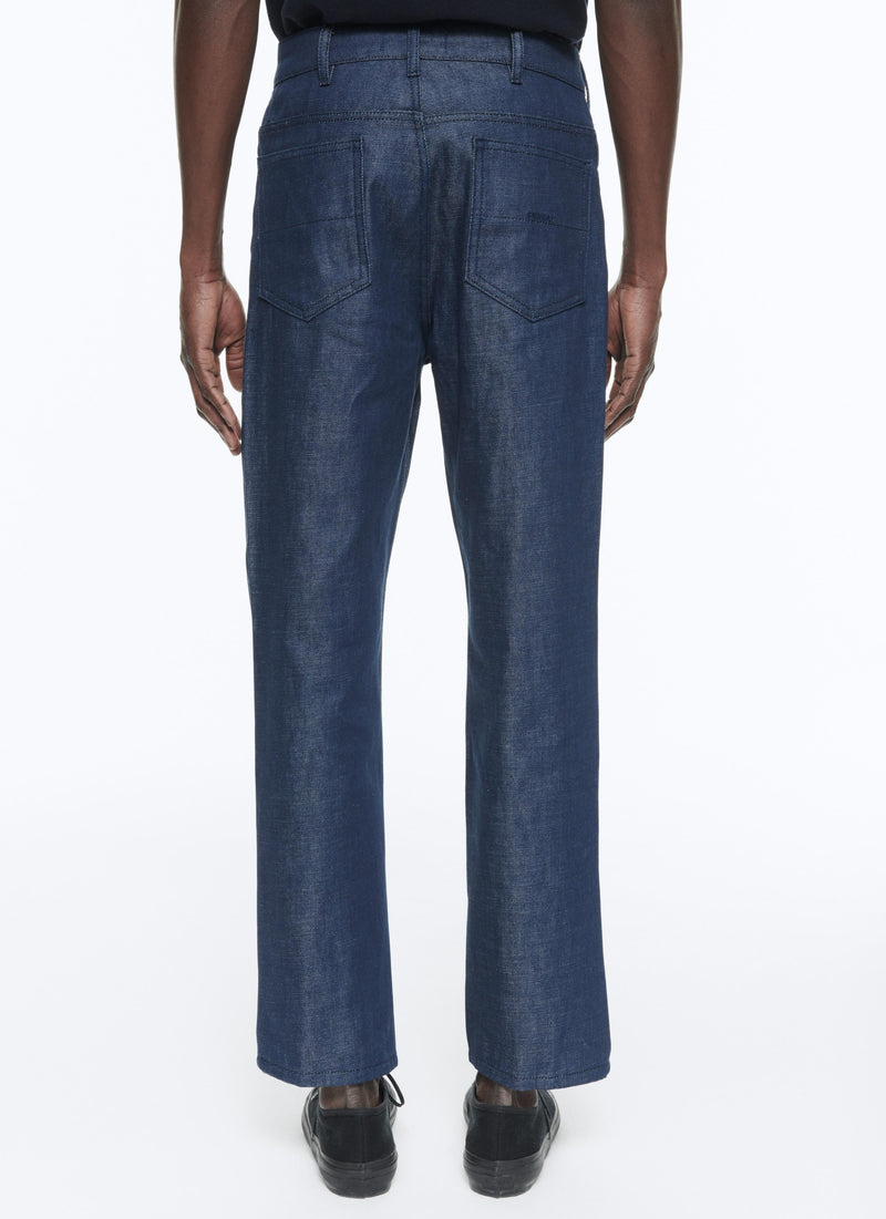 Fursac - Pantalón Acampanado De Lona De Algodón Denim - Indigo - Hombre