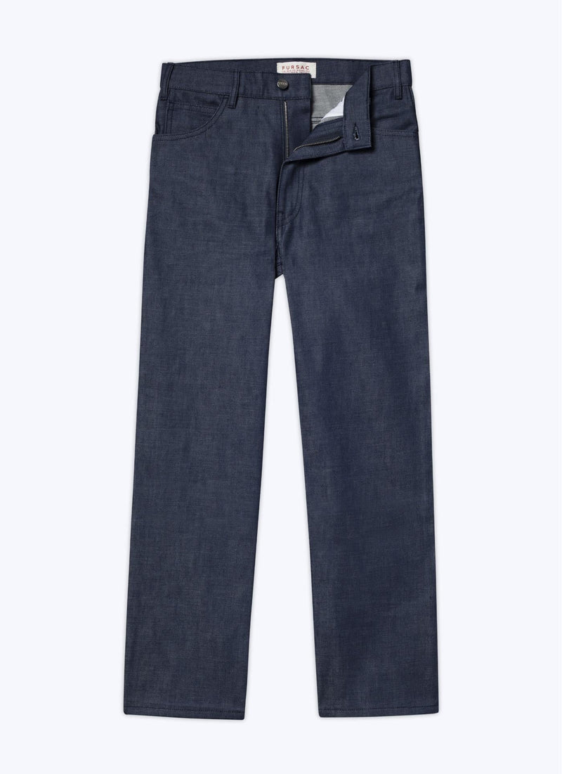 Fursac - Pantalón Acampanado De Lona De Algodón Denim - Indigo - Hombre