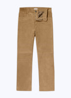Fursac - Pantalon En Cuir Suède - Beige - Homme