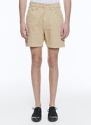 Fursac - Bermudas de sarga de algodón beige