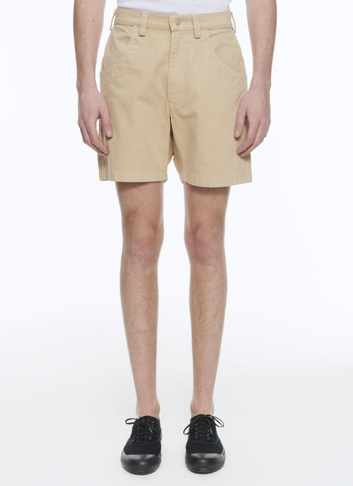 Fursac - Beige Cotton Twill Bermuda Shorts