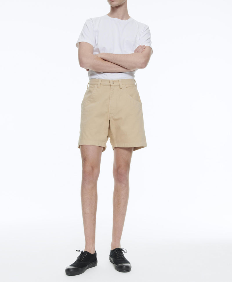 Fursac - Bermudas de sarga de algodón beige