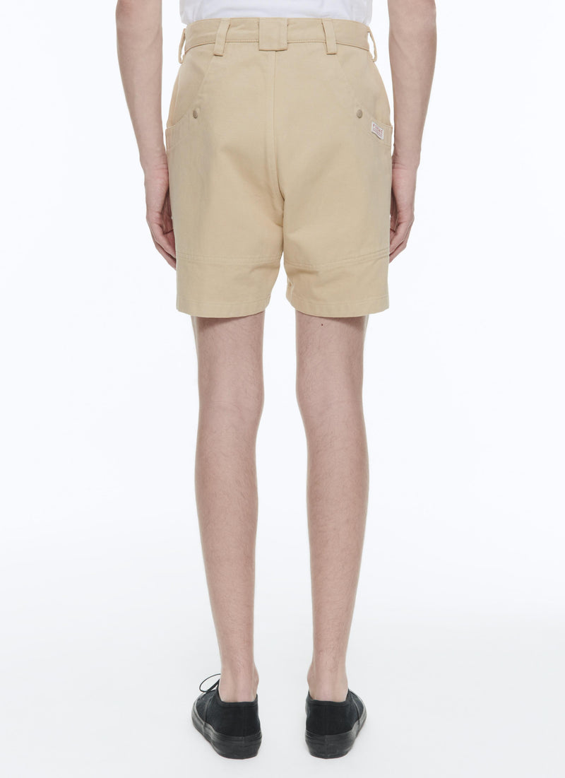 Fursac - Bermudas de sarga de algodón beige