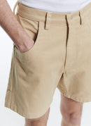 Fursac - Bermudas de sarga de algodón beige