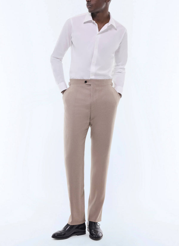 Pantalón de franela - Beige