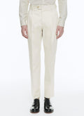 Fursac - Beige Cotton Gabardine Trousers - Beige