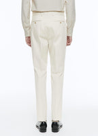 Fursac - Beige Cotton Gabardine Trousers - Beige