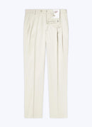 Fursac - Pantalon En Gabardine De Coton - Naturel