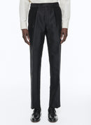 Fursac - Black Cotton And Silk Trousers