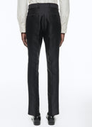 Fursac - Black Cotton And Silk Trousers