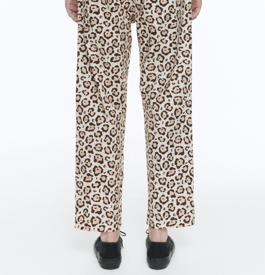 Fursac - Chino En Gabardina De Algodón Leopardo - Vigogna - Hombre