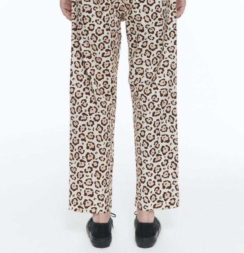 Fursac - Chinos De Gabardina De Algodón Leopardo - Vicuña - Hombre