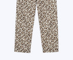 Fursac - Chino En Gabardina De Algodón Leopardo - Vigogna - Hombre
