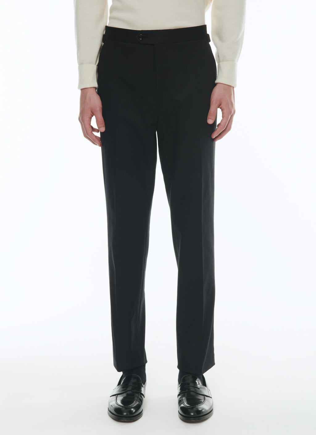 Hose aus Baumwoll-Twill - Schwarz