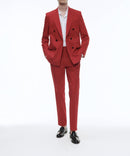 Fursac - Red Cotton Gabardine Trousers