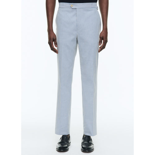 Fursac - Pantalon En Coton À Rayures - Rayures Blanches Et Bleu Ciel