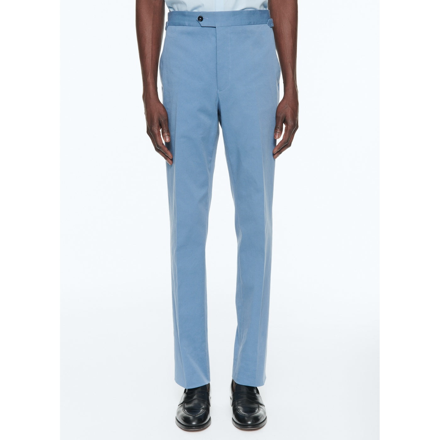 Pantalón de gabardina de algodón orgánico - Azul Indio
