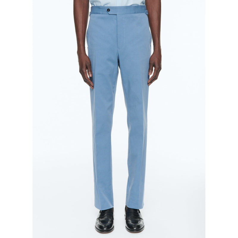 Pantalon En Gabardine De Coton Biologique - Bleu Indien