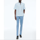 Pantalon En Gabardine De Coton Biologique - Bleu Indien