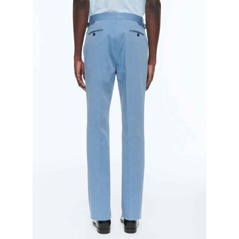 Pantalon En Gabardine De Coton Biologique - Bleu Indien