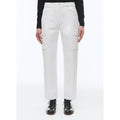 Pantalones cargo de algodón con múltiples bolsillos - Blanco
