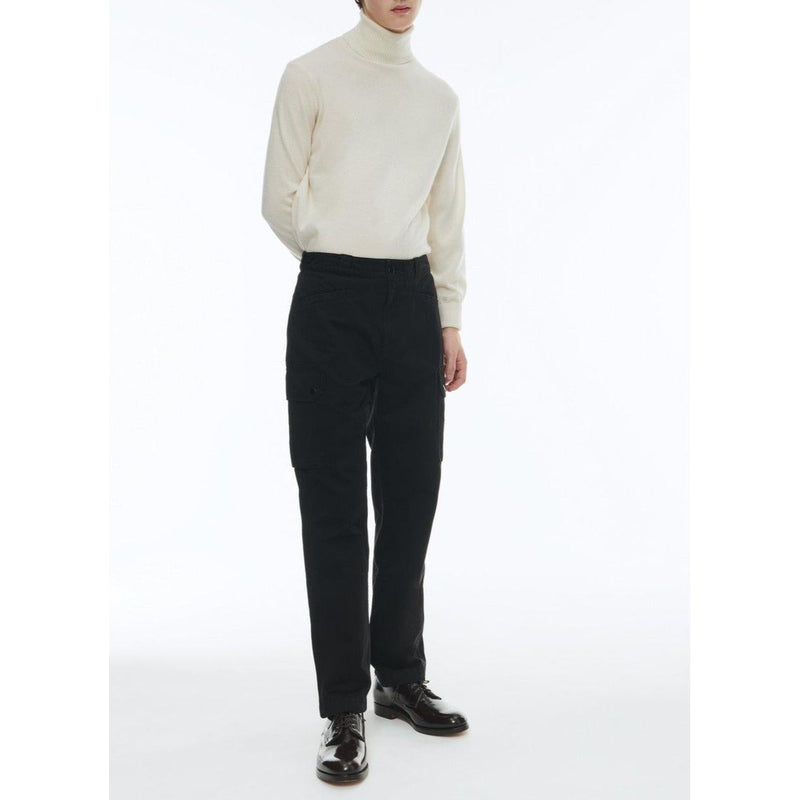 Pantalon Cargo Multipoches En Coton - Noir