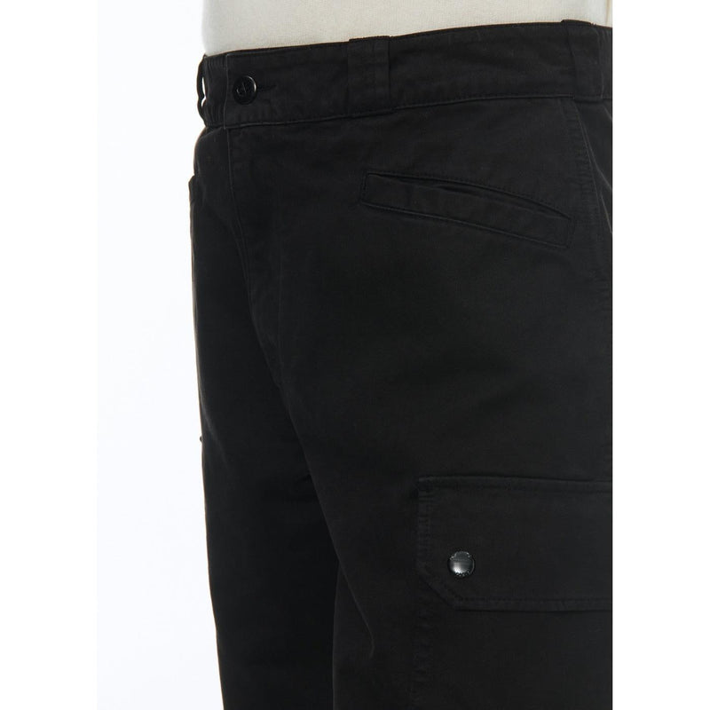 Pantalon Cargo Multipoches En Coton - Noir
